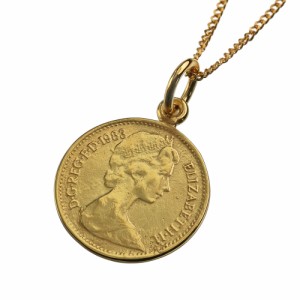 ネックレス メンズ レディース シルバー925 ペンダントトップのみ ゴールド コイン メダル 硬貨 アンティーク ユニセックス チェーン別売