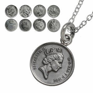 アンティーク コイン ペンダント (トップのみ) ネックレス メンズ 本物の硬貨 硬貨 シルバー925 アクセサリー bap-2710-top