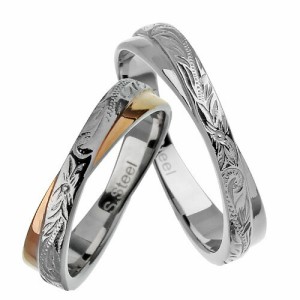 (ペア販売)ステンレススチールペアリングI 指輪 メンズ レディース ハワイアン Binich 20代 30代 40代 50代 プレゼント 男性用 アクセサ