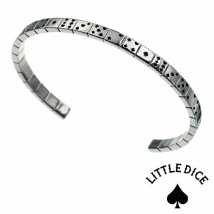 ブレスレット メンズ 送料無料 LITTLE DICE(リトルダイス) ブランド バングル トランプ ダイス シルバー925 スペード 細め 細い 個性的 