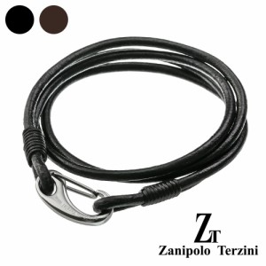 zanipolo terzini (ザニポロタルツィーニ) 2重巻き ダブル レザー ブレスレット メンズ 本革 アクセサリー ztb2207