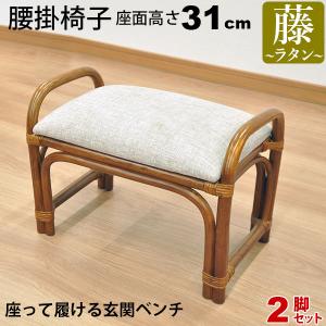 玄関椅子 玄関ベンチ 手すり付き 玄関 椅子 チェア 腰掛け 座面高さ31cm 座面が低い 肘付き 肘掛け付き 高齢者用 サポート ラタンチェア 