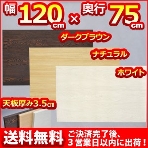 『(S)テーブルキッツ用 テーブル 天板のみ Mサイズ』 送料無料 幅120cm 奥行き75cm 厚み3.5cm テーブル 天板 パーツ テーブル天板