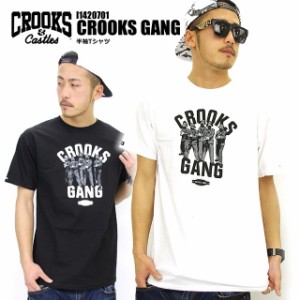 Crooks and Castles クルックスアンドキャッスルズ b系 ｔシャツ 半袖Tシャツ メンズ B系 ヒップホップ ストリート系 ダンス衣装