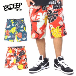 10DEEP テンディープ 花柄 アロハ柄 ハーフパンツ メンズ 大きいサイズ ショーツ 短パン 総柄