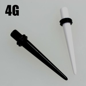 アクリル　拡張器  ショートタイプ エキスパンダー 【4G/5mm】（ボディピアス/ボディーピアス/インサーションピン/インサート/ ニードル