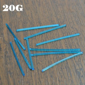 【10本入り】 柔らかアクリルピアス 【20G】【軸長26mm】透明ピアス/透ピ/リテーナー/クリアカラーピアス/ボディピアス/ボディーピアス/