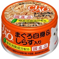 【いなばペット】チャオ　まぐろ白身＆しらす入り　８５ｇ