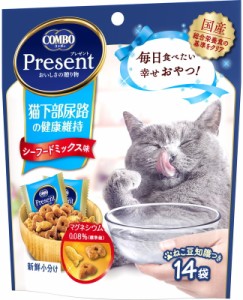 【日本ペット】コンボ　プレゼント　キャット　おやつ　猫下部尿路の健康維持　４２ｇ（１４袋）