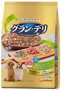 【ユニチャーム】グラン・デリ　カリカリ仕立て　成犬用　低脂肪　彩り野菜入りセレクト　　１．６ｋｇｘ４個（ケース販売）