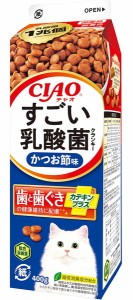 【いなばペット】すごい乳酸菌クランキー牛乳パック　かつお節味　４００ｇｘ１２個（ケース販売）