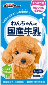 【ドギーマンハヤシ】わんちゃんの国産牛乳　１０００ｍｌｘ６個（ケース販売）