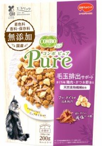 【日本ペット】コンボピュア　キャット　毛玉排出サポート　まぐろ味・鶏肉・かつお節添え　２００ｇｘ１２個（ケース販売）