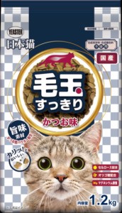 【イースター】日本猫　毛玉すっきり　かつお味　１．２ｋｇｘ６個（ケース販売）