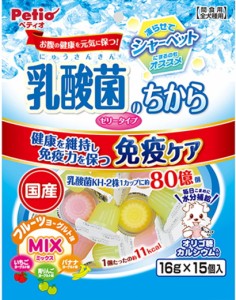 【ペティオ】乳酸菌のちから　ゼリータイプ　ミックス　１６ｇ×１５個入ｘ２４個（ケース販売）