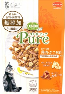 【日本ペット】コンボ　キャット　ピュア　まぐろ味・鶏肉・かつお節添え　２００ｇ