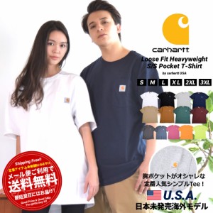 メール便送料無料 カーハート Carhartt ポケットTシャツ メンズ レディース ヘビーウェイト 厚手 半袖 ブランド オーバーサイズ ゆったり