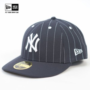 NEW ERA ニューエラ キャップ 帽子 LP 59FIFTY MLB Pinstripe ニューヨーク・ヤンキース ネイビー 13515721