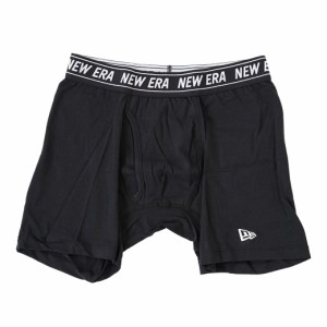 メール便送料無料 NEW ERA ニューエラ ボクサーパンツ ロング ブラック 13518030