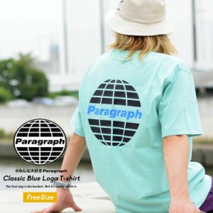 【メール便送料無料】Paragraph パラグラフ Tシャツ メンズ レディース ロゴ バックプリント ブランド Classic Blue Logo T-shirt No.12