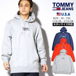 トミーヒルフィガー TOMMY HILFIGER パーカー メンズ プルオーバー 裏起毛スウェット USAモデル TOMMY JEANS