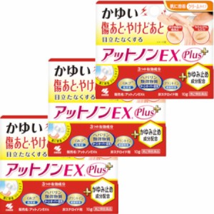 【第2類医薬品】アットノンＥＸかゆみ止めプラス 10g 【3個セット】【メール便】【お取り寄せ】(4987072087398-3)