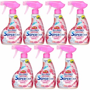 バスマジックリン ＳＵＰＥＲ泡洗浄 アロマローズの香り 本体 350ml【7個セット】(4901301426581-7)