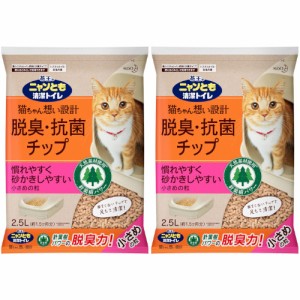 ニャンとも清潔トイレ 脱臭・抗菌チップ 小さめの粒 2.5L【2個セット】(4901301233554-2)