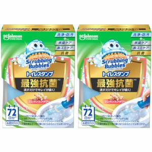 スクラビングバブルトイレスタンプ最強抗菌本体エレガンスフラワー 6回分入【2個セット】(4901609016170-2)