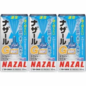 【第2類医薬品】ナザールＧスプレークール 30ml【3個セット】(4987316018812-3)