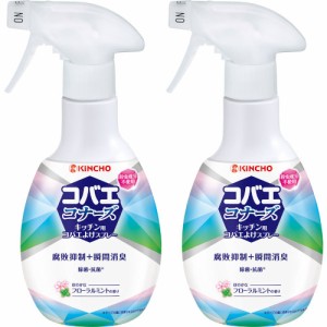 【2個セット】コバエコナーズ キッチン用スプレー 腐敗抑制 フローラルミントの香り 250ml(4987115543706-2)