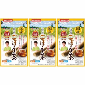 国産 焙煎ごぼう茶 20包入【3個セット】【メール便】(4965919497029-3)