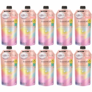 【10個セット】エッセンシャル プレミアム うるおいバリアシャンプー シルキー＆スムース つめかえ用 340ml(4901301436801-10)