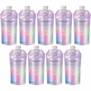 【9個セット】エッセンシャル プレミアム うるおいバリアコンディショナー グロウ＆モイスト つめかえ用 340ml(4901301436849-9)