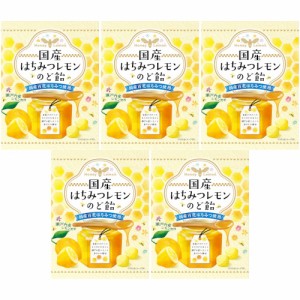 国産はちみつレモンのど飴 63g【5個セット】(4987023930575-5)