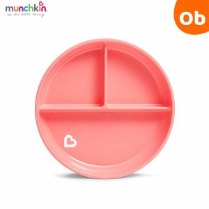 munchkin（マンチキン） たべたくなーる 吸盤付きプレート ライトピンク