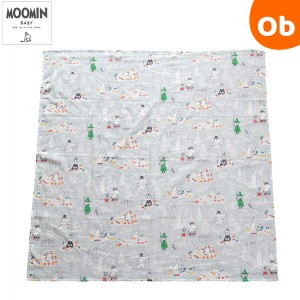 ベビスリ MOOMIN BABY ムーミン マルチガーゼケット No.65073ミスティグレー【日本製 綿100％ ベビーケット 100×100cm】【送料無料　沖