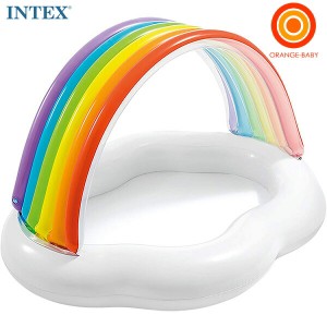 INTEX(インテックス) レインボークラウドベビープール142×119×84cm 57141【送料無料　沖縄・一部地域を除く】