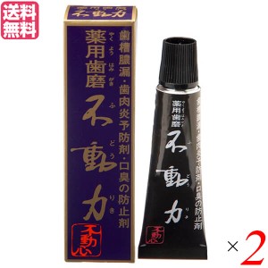 歯磨き ハミガキ 歯磨き粉 美の友 薬用自然派はみがき 不動力 35g 医薬部外品 2個セット 送料無料