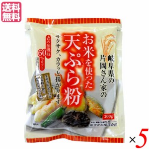 天ぷら粉 グルテンフリー 無添加 お米を使った天ぷら粉 200g ５袋セット 桜井食品 送料無料