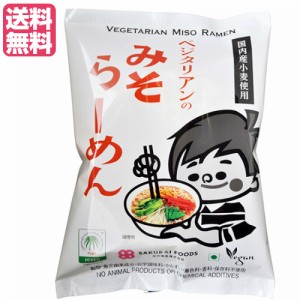 【ポイント最大+7%還元中！】ラーメン 即席ラーメン インスタントラーメン ベジタリアンのみそラーメン 100g 桜井食品