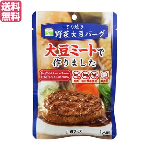 【ポイント倍々！最大+7%】大豆ミート ソイミート ハンバーグ 三育フーズ てり焼き野菜大豆バーグ 100g 送料無料