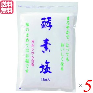 【ポイント倍々！最大+7%】塩 天日塩 天然 酵素塩 5kg 送料無料