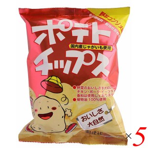 ポテトチップス ポテチ コンソメ 創健社 ポテトチップス 野菜コンソメ味 60g 5個セット