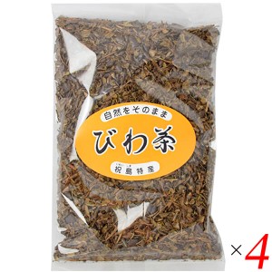 【ポイント倍々！最大+7%】お茶 ノンカフェイン びわ びわ茶 100g 4個セット 祝島産直グループ 送料無料