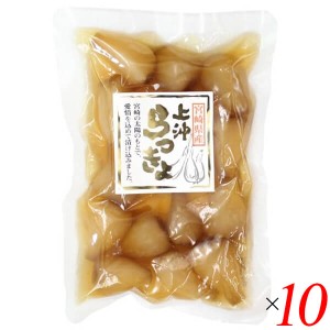 らっきょう 漬物 らっきょう漬け 宮崎県産甘らっきょう 100g 10個セット 上沖産業