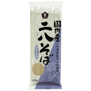 【ポイント倍々！最大+7%】お蕎麦 乾麺 二八蕎麦 ムソー 国内産・二八そば 200g 送料無料