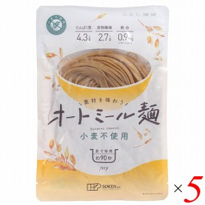 麺 パスタ オートミール 素材を味わうオートミール麺 100g 5個セット 創健社