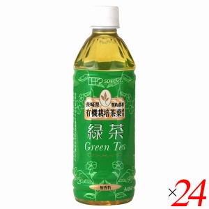 【ポイント倍々！最大+7%】ペットボトル お茶 緑茶 創健社 緑茶 500ml 24本セット 送料無料