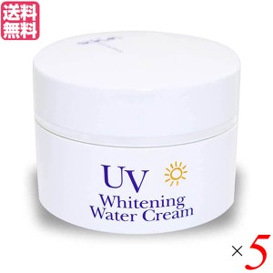 オールインワン UV 紫外線 炭黒泉 ＵＶホワイトニングウォータークリーム 80g ５個セット 不動化学